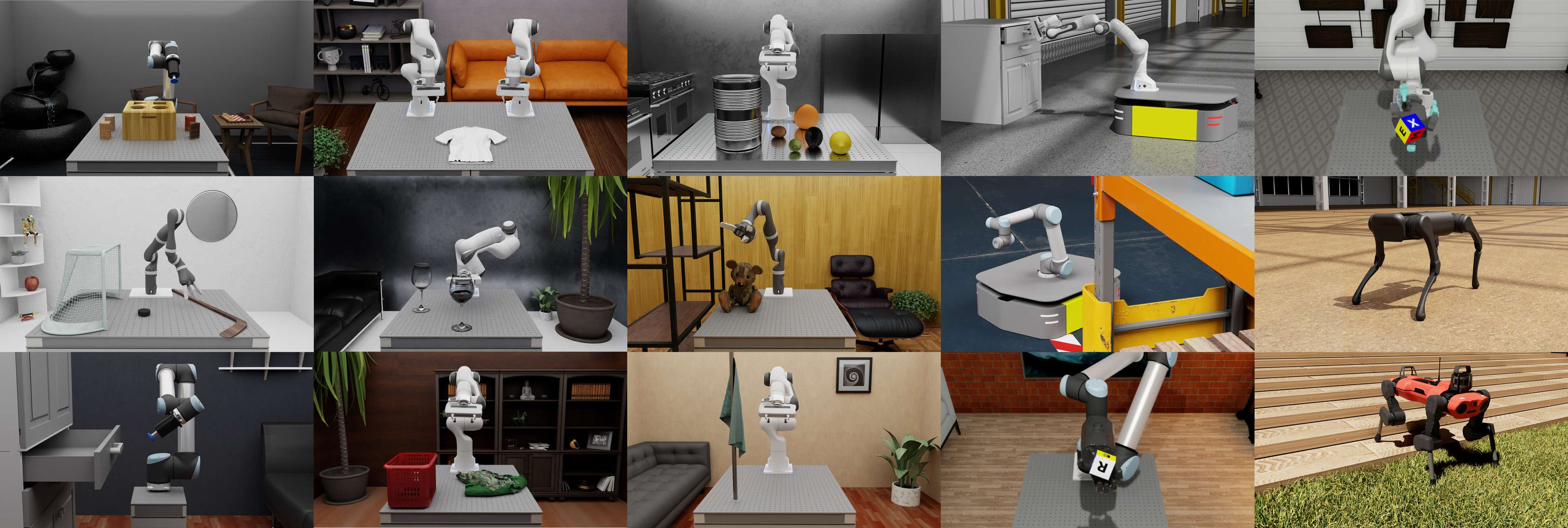 Example tasks created using Isaac Lab