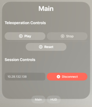 Isaac Sim UI: AR Panel