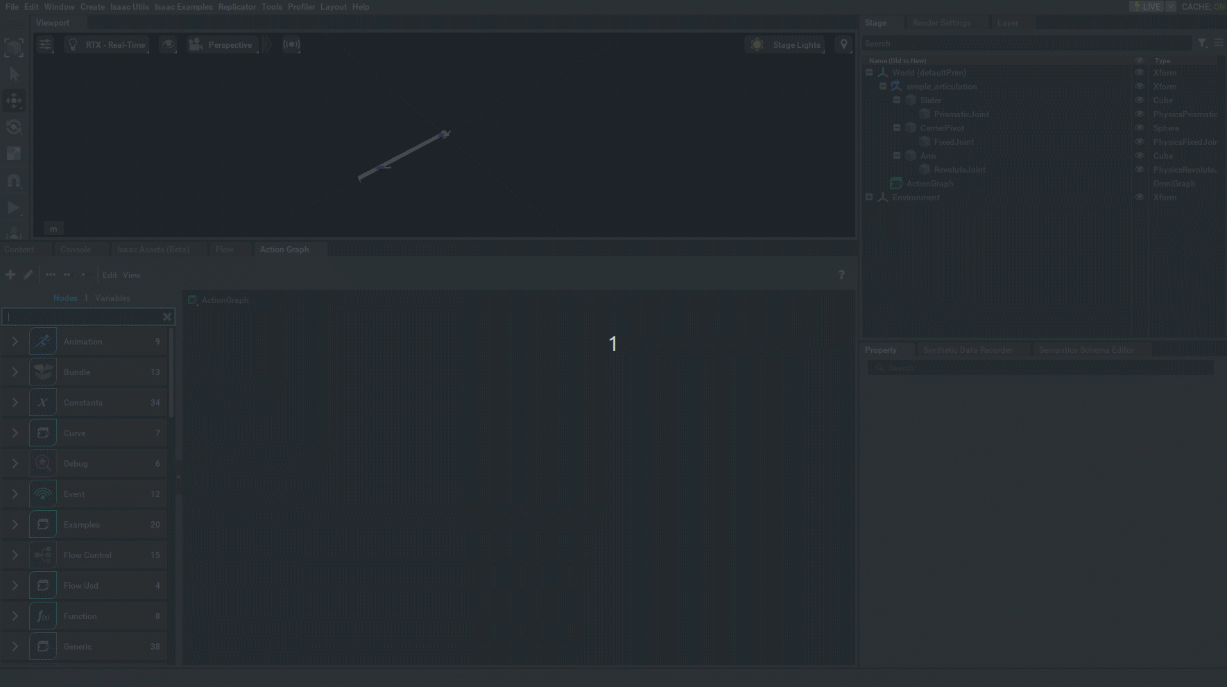 Read effort sensor Action Graph set up video