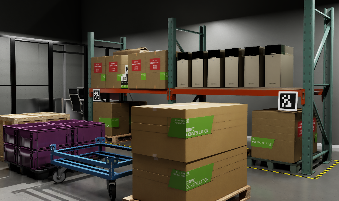 small warehouse digital twin