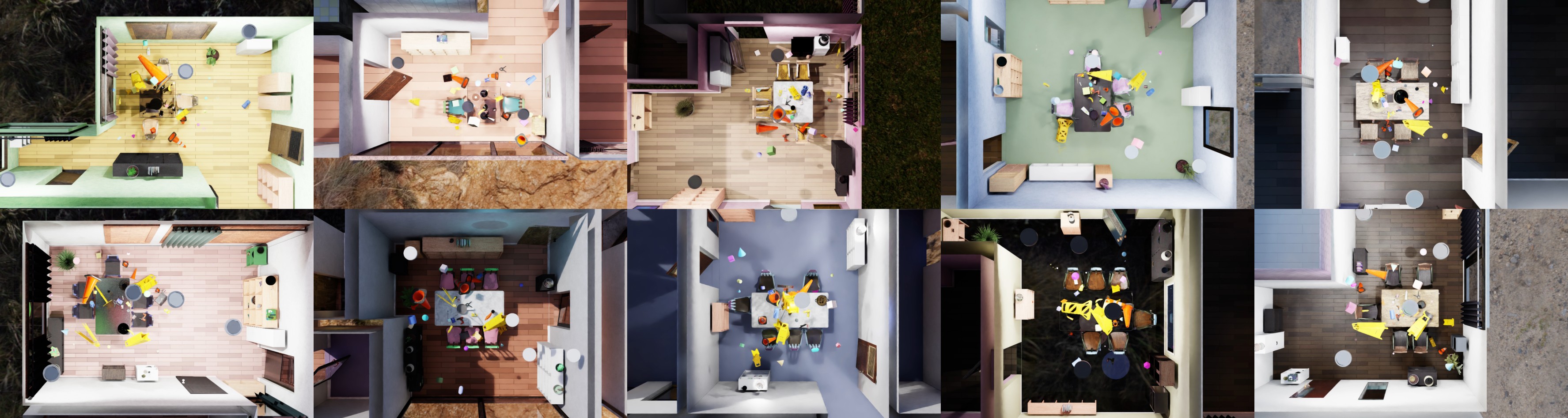 Infinigen generated rooms