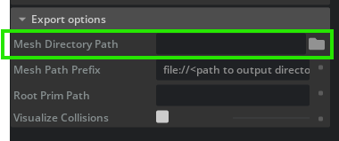 Mesh directory path field