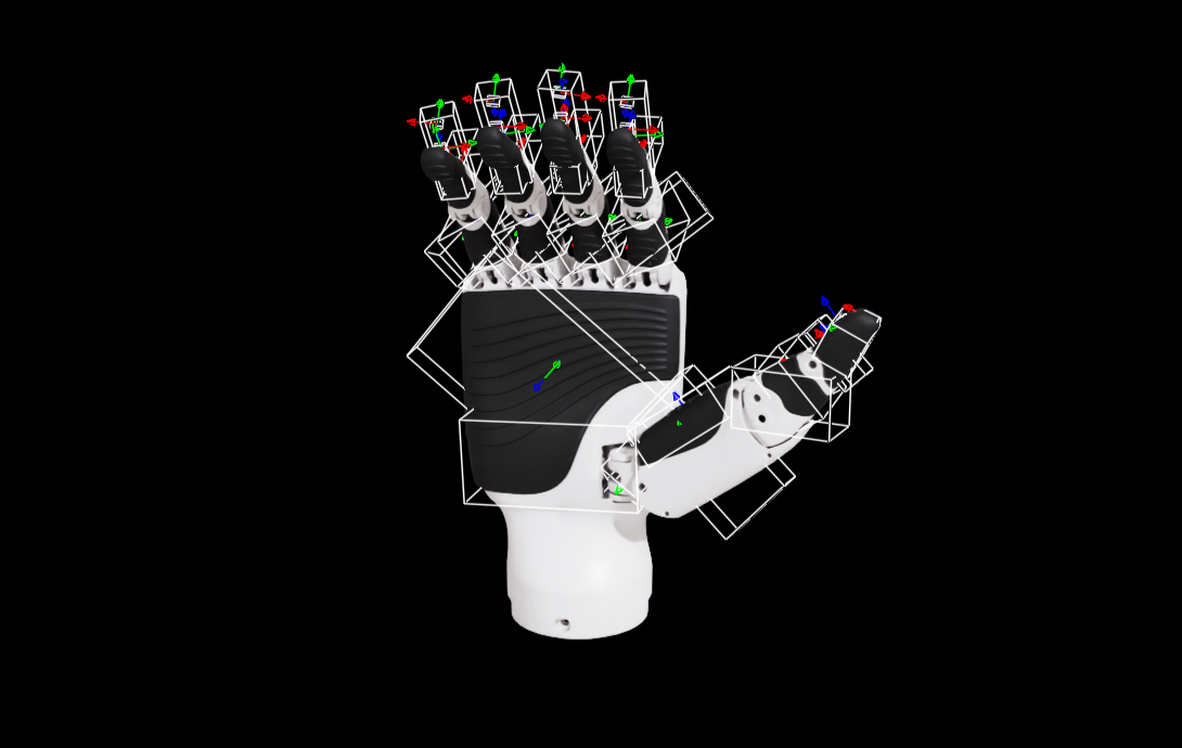Example of misaligned principal inertia axes on a link.