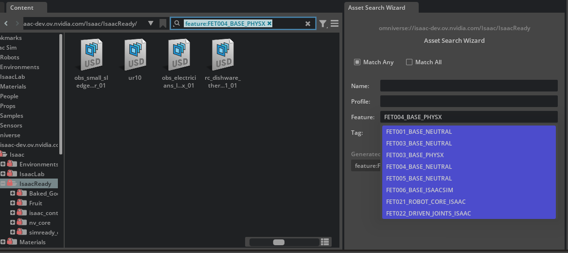 Assets Search Results