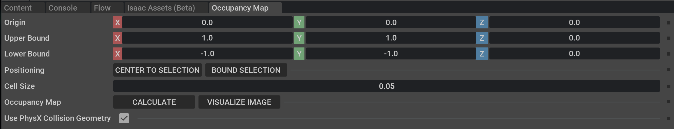 Main Occupancy Map Generator UI Window